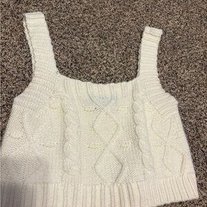Kendall & Kylie White Knit Top